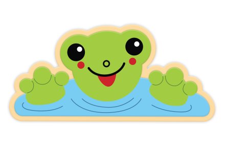 Декорация из пластика "Жабка" 80х38 см