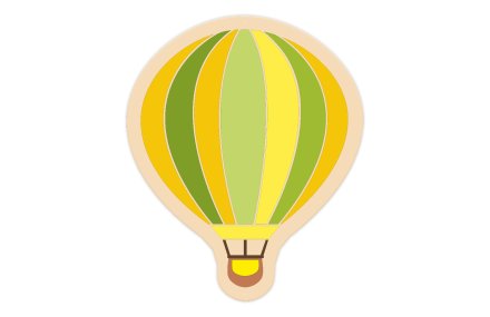 Декорация из пластика "Воздушный шар" 58х70 см