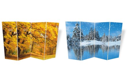 Двусторонняя ширма "Осень-Зима" 