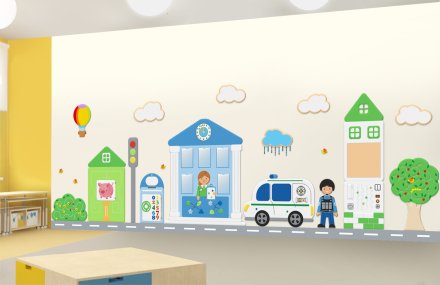 Комплект развивающих профориентационных панелей "Банк"