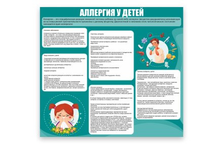 Стенд "Аллергия у детей"