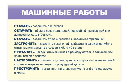 Стенд "Машинные работы"
