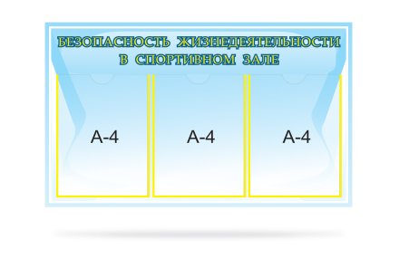 Стенд Безопасность жизнедеятельности в спортивном зале