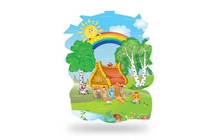 Стенд для поделок на 30 полочек