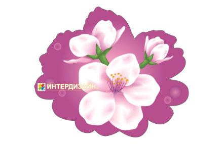 Цветок из набора декораций 8 Марта