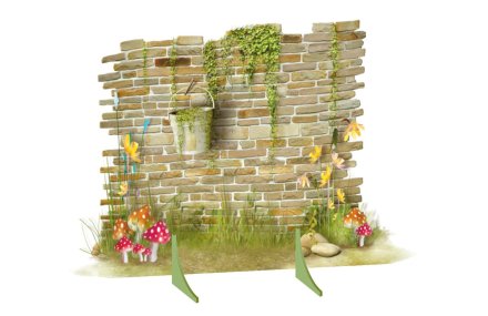 Декорация для утренников "Кирпичная стена"