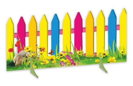 Декорация "Разноцветный забор"