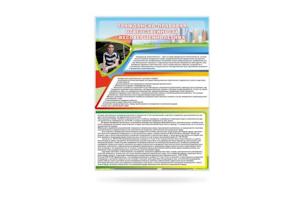 Стенд "Гражданско-правовая ответственность несовершеннолетних"