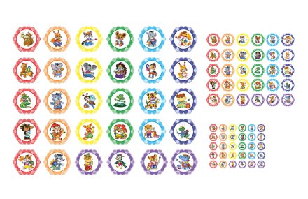 Комплект маркировочных наклеек "Сказка"