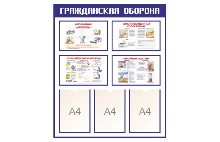 Стенд Гражданская оборона