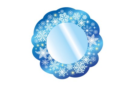 Зеркало "Снежинка"