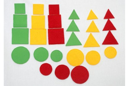 Дидактический набор на липучках "Геометрические фигуры"