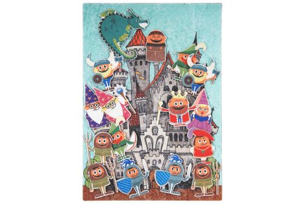 Рыцари с игровым полем фетр