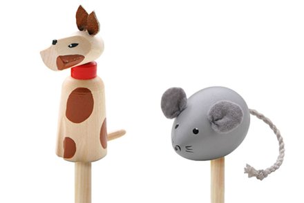 Пальчиковые игрушки "Собачка и мышка"