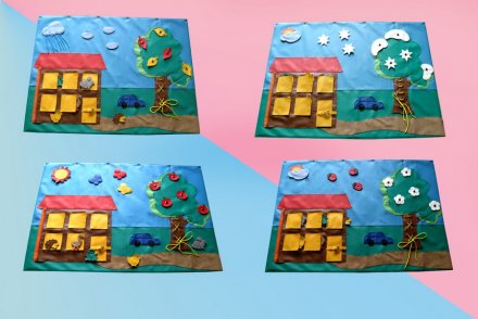 Дидактическое панно "Времена года" 