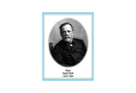 Стенд портрет Луи Пастер