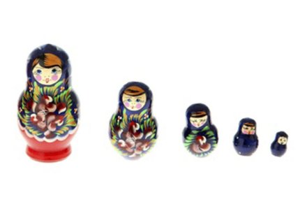 Матрешка малая 5-ти кукольная