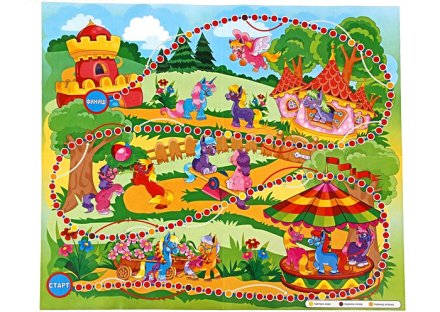 Настольная игра-бродилка "Весёлые лошадки" (2 шт.)