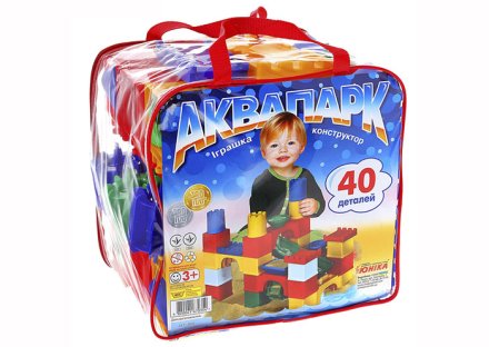 Конструктор "Аквапарк", 40 элементов