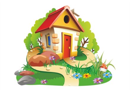 Декорация для стен "Домик на опушке"