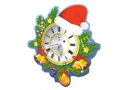 Декорация "Новогодние часы"