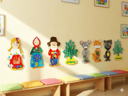 Развивающий комплекс бизибордов «Сказка Репка»