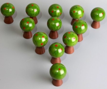 Счетный материал "дерево Яблонька" 10 шт.