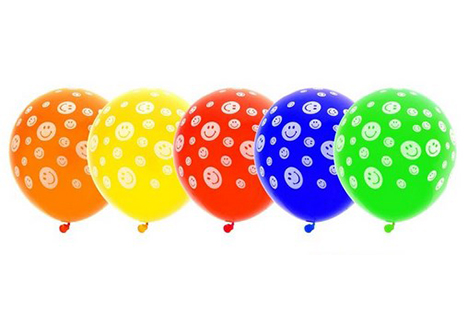 Шары воздушные Смайлики (набор  25 шт.) 329180