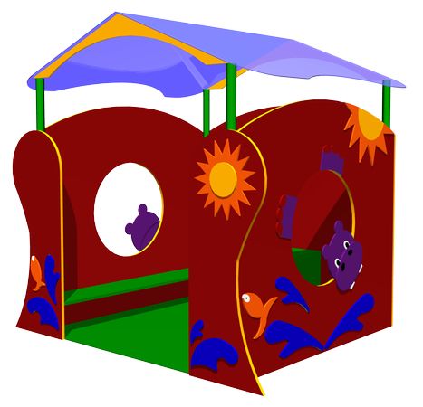 Детский игровой домик «Бегемотик» ИМ042Z