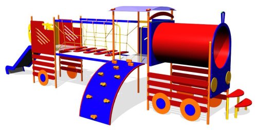 Детский игровой комплекс «Локомотив» КД065Z