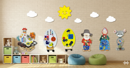 Развивающий комплекс бизибордов «Курочка Ряба» 202665816