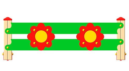 Ограждение детской площадки «Цветок» ОГД014Z