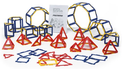 Набор по основам математики, конструирования и моделирования  Полидрон Каркасы "Призмы и пирамиды" 10-3067F