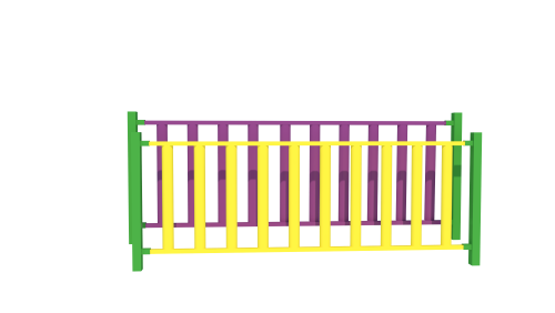 Металлический забор МЗ-001