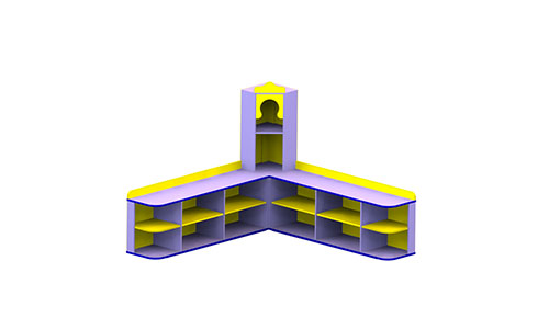 Игровой стеллаж угловой M-35