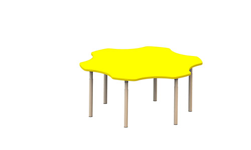 Стол-ромашка (целик.) на рег. ножках M-86-2