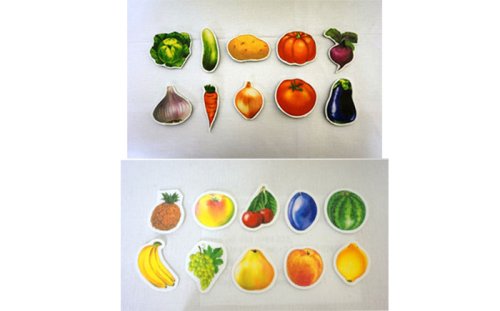 Дидактический набор на липучках "Овощи, фрукты и ягоды" 009.05-06