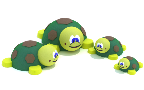 Уличная резиновая фигура для детских площадок «Черепашка» ТРФ056Z