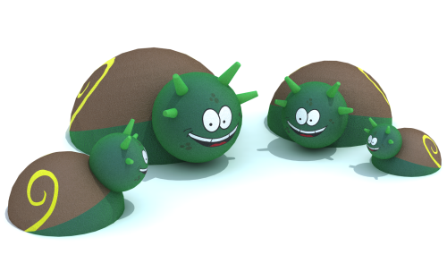 Фигура из резиновой крошки для детских садов «Улитка» ТРФ064Z