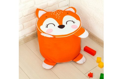 Мягкая игрушка «Пуфик Лиса» 40см х 40см 1-063И 