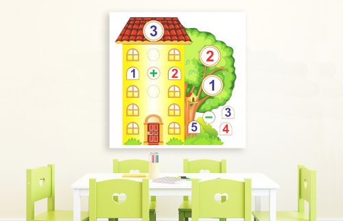 Магнитное пособие - Математический домик 35244