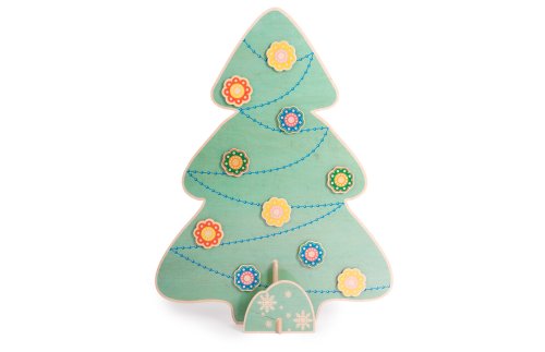 Ель бирюзовая с магнитными игрушками 37441