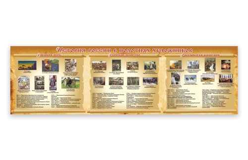 Стенд "История России в полотнах художников" 39058