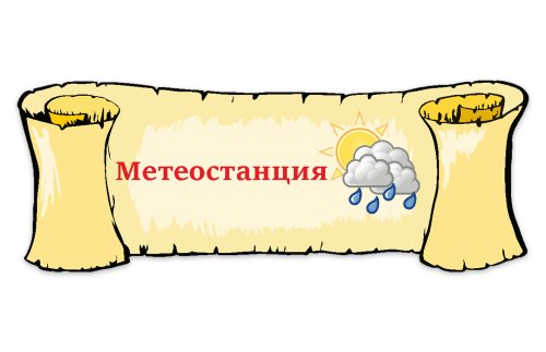 Табличка "Метеостанция" 39117