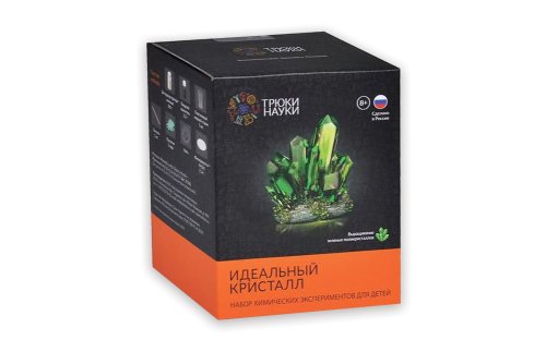 Набор химических  эскпериментов для детей "Идеальный кристалл" (зеленый)  Z118E