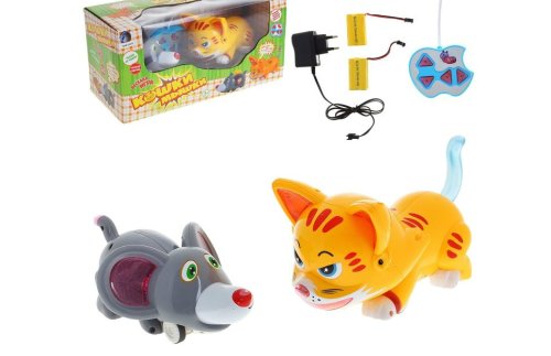 Интерактивный игровой набор «Кошки мышки», радиоуправляемые, русская озвучка 1-032И