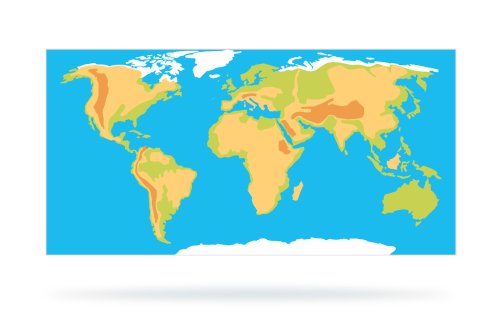 Фон для магнитного пособия "Карта животного мира" 40415е1