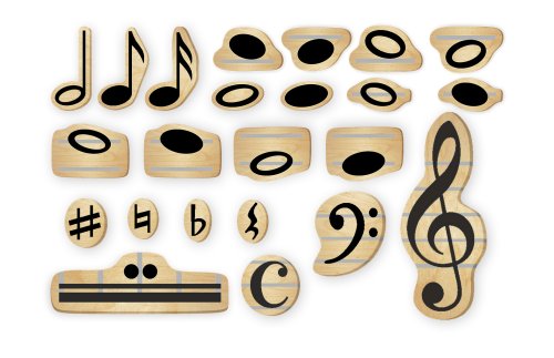 Комплект нот на магнитах (50 шт) КМ-1