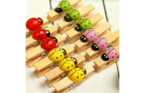 Прищепки декоративные "Божьи коровки" 2303313С
