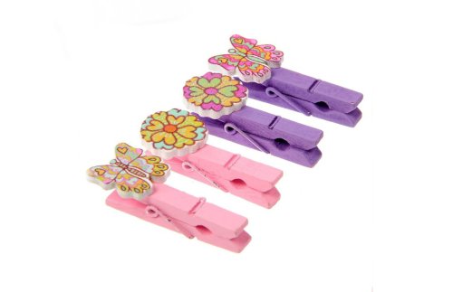 Набор декоративных прищепок «Цветы и бабочки»  1499476С